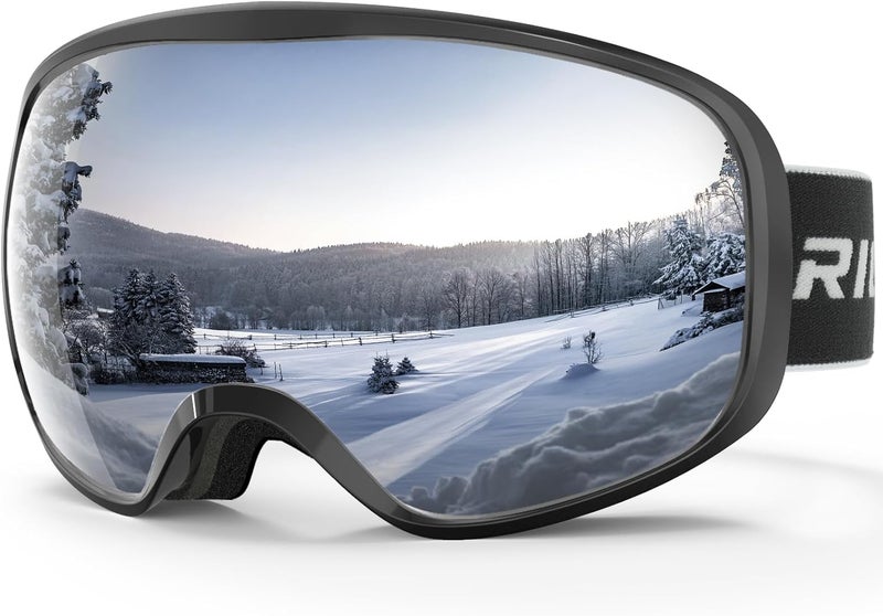 RIOROO Ski Goggles Snowboard Goggles for Men Women Adults Youth,Over Glasses OTG/100% UV Protection/Anti-fog/Wide Vision - Image 1